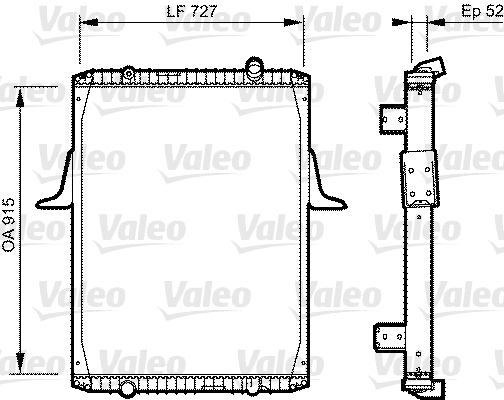 Radiator, engine cooling (732335)