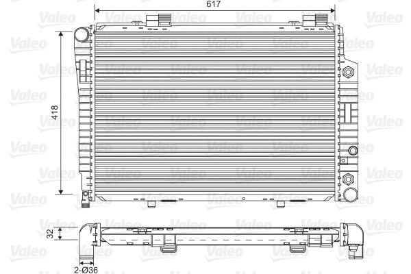 Radiator, engine cooling (731805)