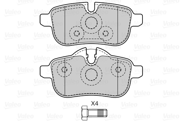 Brake Pad Set, disc brake (601534)