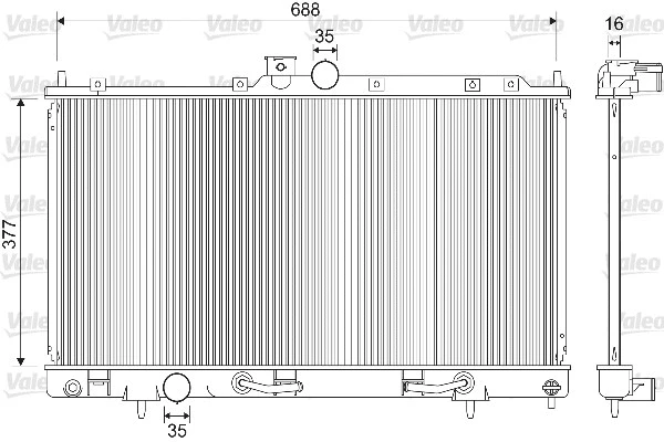 Radiator, engine cooling (733280)
