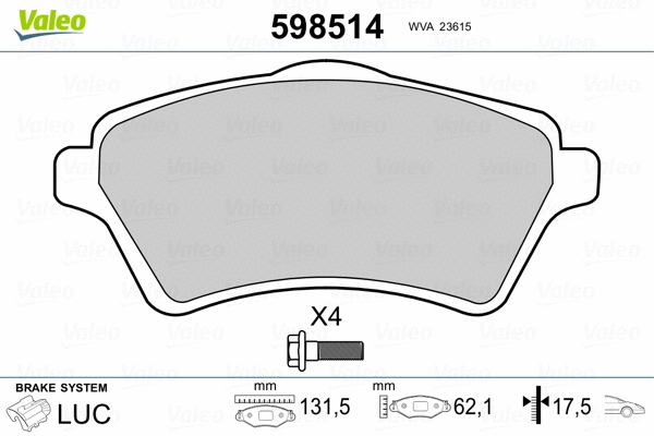 Brake Pad Set, disc brake