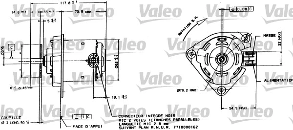 Electric Motor, radiator fan (698015)