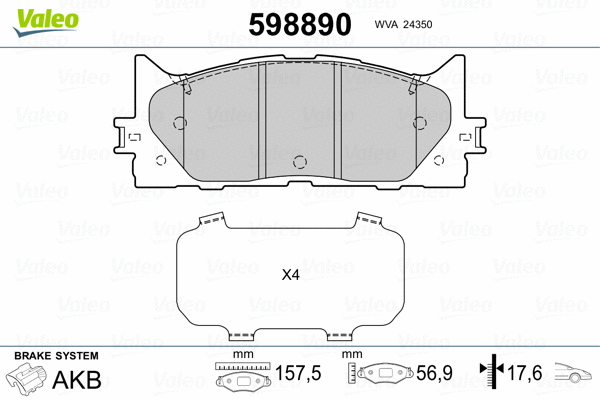 Brake Pad Set, disc brake