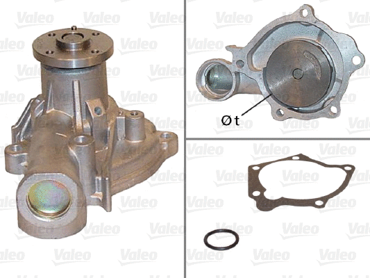 Water Pump, engine cooling (506936)
