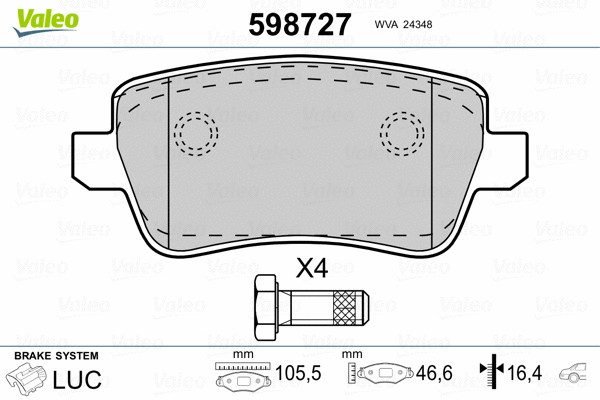 Brake Pad Set, disc brake