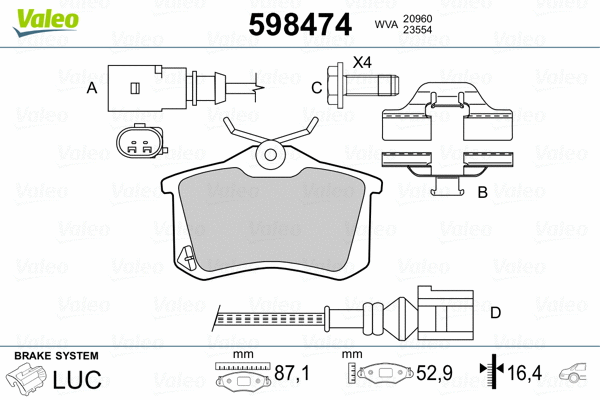 Brake Pad Set, disc brake