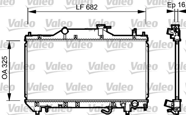 Radiator, engine cooling (734490)