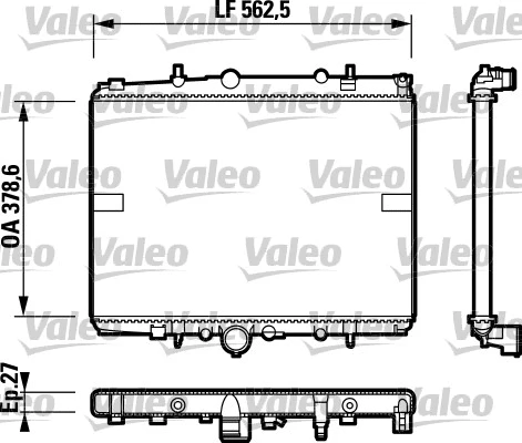 Radiator, engine cooling (732599)