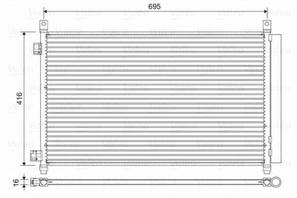 Condenser, air conditioning (822611)