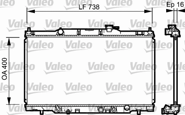Radiator, engine cooling (734477)