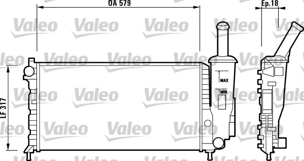 Radiator, engine cooling (732851)