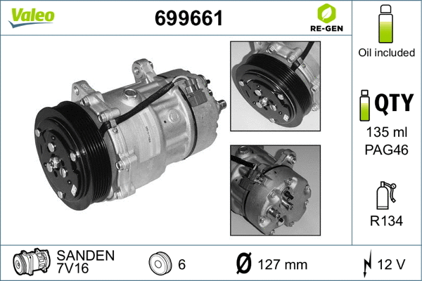 Compressor, air conditioning (699661)