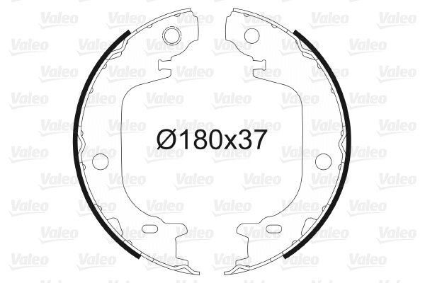 Brake Shoe Set, parking brake (564131)