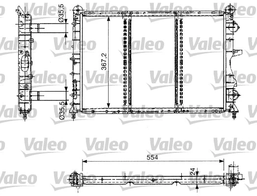 Radiator, engine cooling (732686)