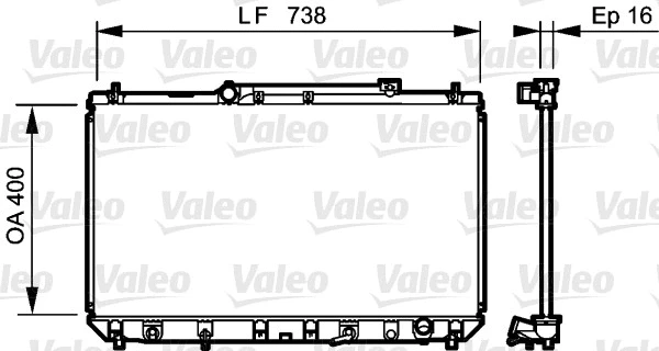 Radiator, engine cooling (734489)