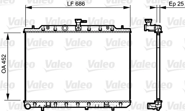 Radiator, engine cooling (735206)