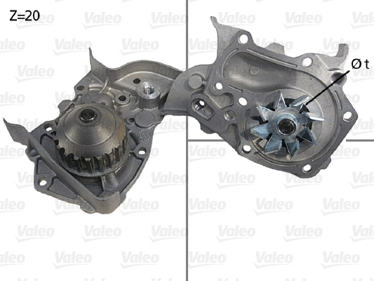 Water Pump, engine cooling (506564)