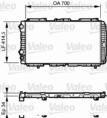 Radiator, engine cooling (730995)