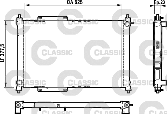 Radiator, engine cooling (231816)
