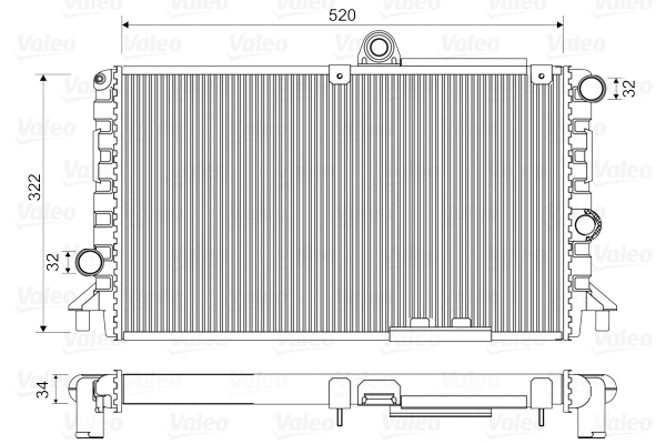 Radiator, engine cooling (816710)