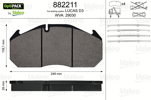 Brake Pad Set, disc brake