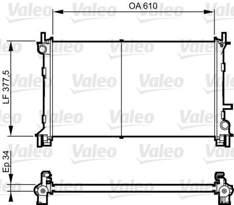 Radiator, engine cooling (732735)