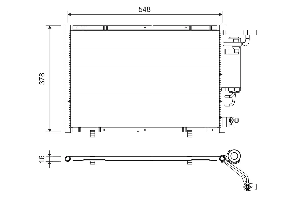 Condenser, air conditioning (822730)