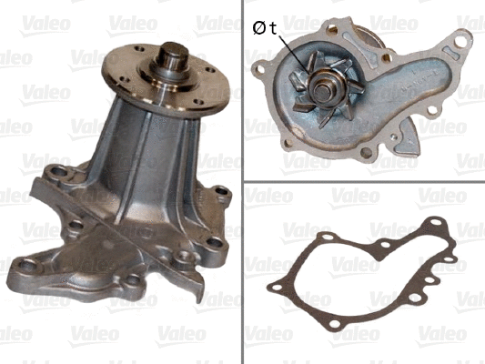 Water Pump, engine cooling (506423)