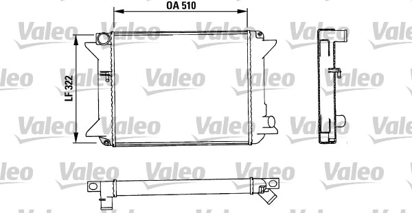 Radiator, engine cooling (883715)