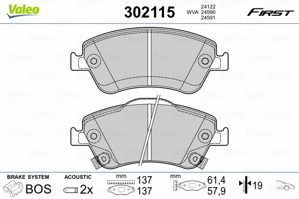Brake Pad Set, disc brake