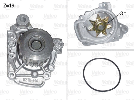 Water Pump, engine cooling (506661)