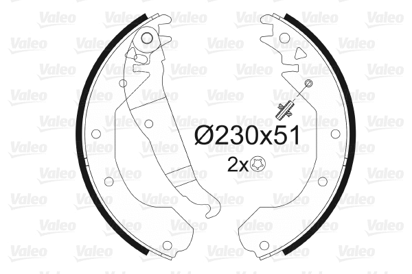 Brake Shoe Set (562058)