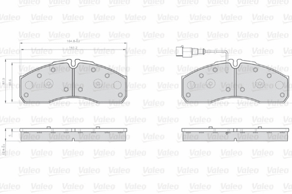 Brake Pad Set, disc brake (873160)