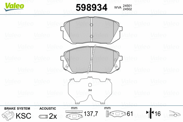 Brake Pad Set, disc brake