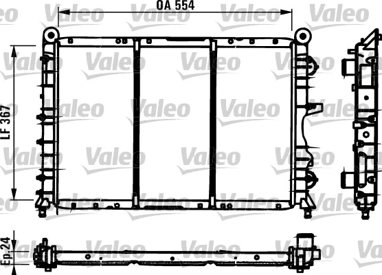 Radiator, engine cooling (731590)