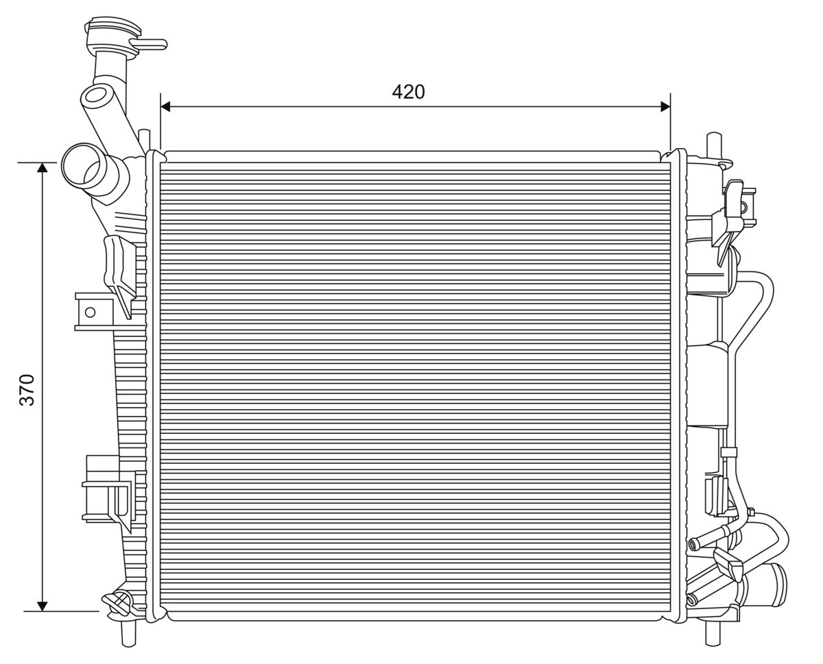 Radiator, engine cooling (701621)