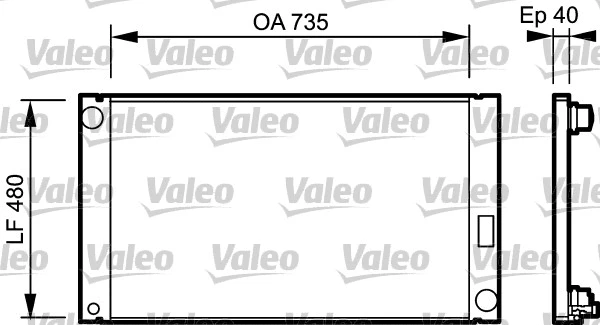 Radiator, engine cooling (735033)