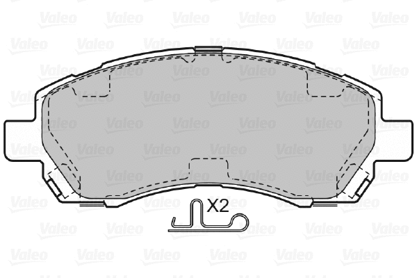 Brake Pad Set, disc brake (598915)