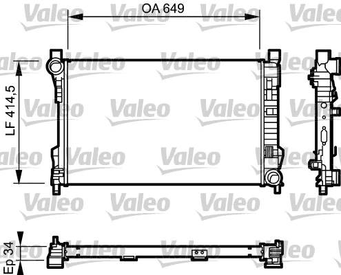 Radiator, engine cooling (732900)