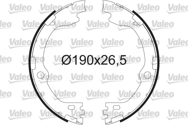 Brake Shoe Set, parking brake (564211)