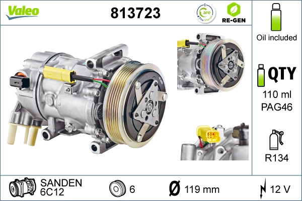 Compressor, air conditioning (813723)