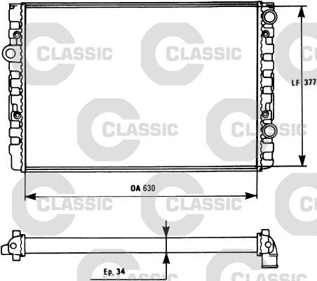 Radiator, engine cooling (231127)