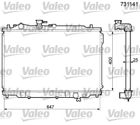 Radiator, engine cooling (731141)