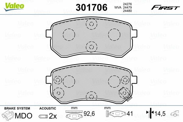 Brake Pad Set, disc brake