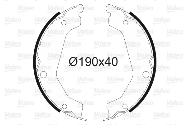 Brake Shoe Set, parking brake (564190)