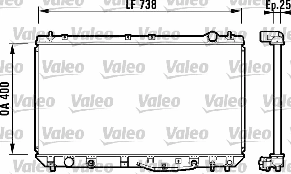 Radiator, engine cooling (734177)