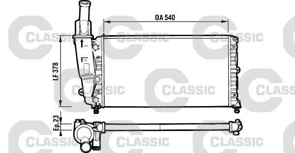 Radiator, engine cooling (231562)