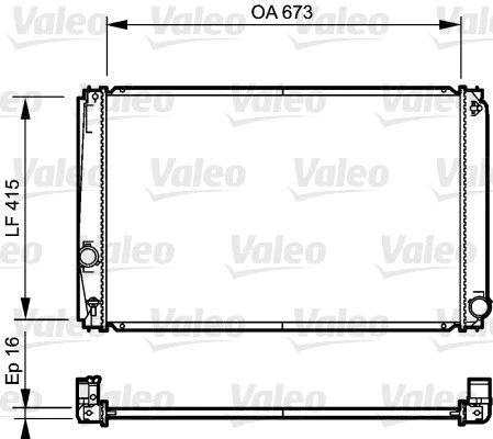 Radiator, engine cooling (735215)