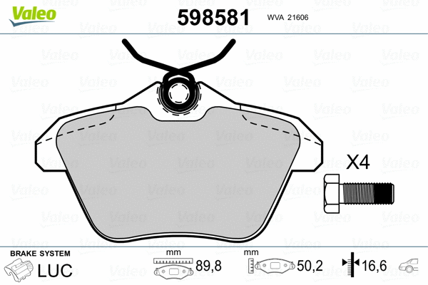 Brake Pad Set, disc brake