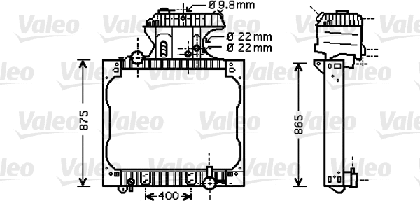 Radiator, engine cooling (733428)